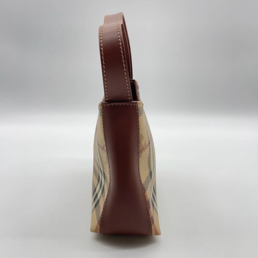 Auth Burberry Nova Check Beige
Leather Mini Handbag - Picture 4 of 7